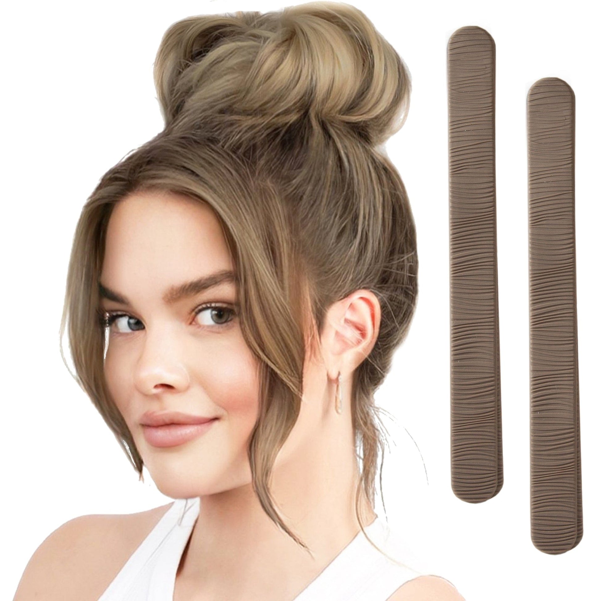 Light Brown BUN BARZ two pack